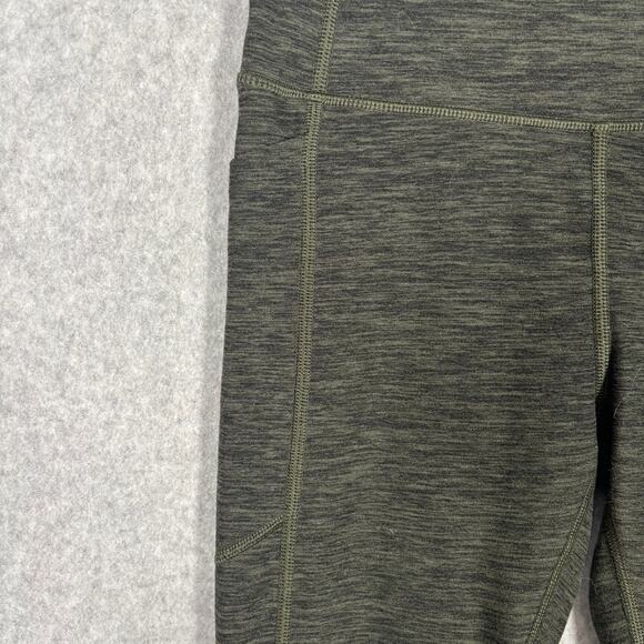 Victorias Secret Leggings XS 2 Ultimate Pockets 7/8 Army Olive Heathered Active - Picture 4 of 12